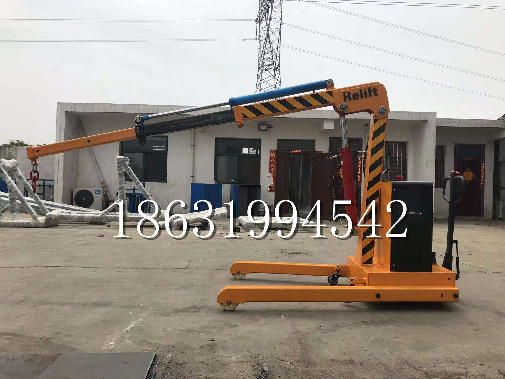 唐县久征定做3吨三轮随车吊 农用园林绿化移树吊 平板工程用小吊机